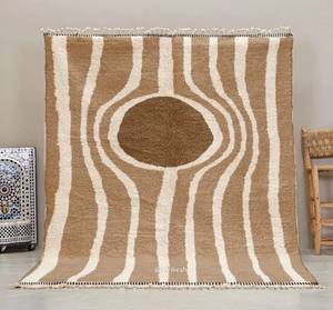 Alfombra sencilla y ligera de lujo, tapete de lana marroquí anudado a mano - Product Image 2