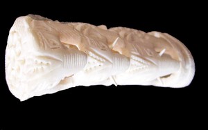 Lowellcraft Handmade Marble Agate Carved Animal Folk Art Sculpture Home Decoration Collectible Souvenir <b>Circular</b> Box Lid - Product Image 4