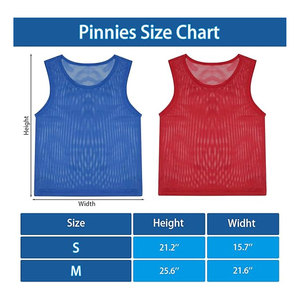 Pinnies Soccer Mesh Practice Jersey Scrimmage Vest Team Soccer Pennies for Sports Adult Youth Kids Training Bib Breathable - Product Image 2