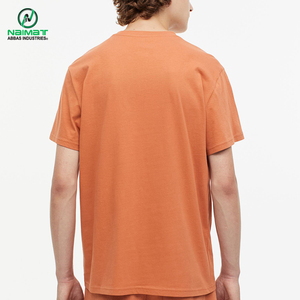 เสื้อยืดสีส้มผู้ชาย ระบายอากาศได้ดี ทรงปกติ คอกลม สวมใส่สบาย คุณภาพสูง ผลิตสำหรับตลาดสหรัฐอเมริกาและยุโรป - Product Image 4