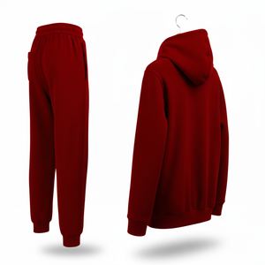 Wholesale Plus Size Winter Casual Sports Jogger Set Training Jogging Wear Polyester/Cotton Loose Hoodies Sweatsuit for Unisex - Product Image 3