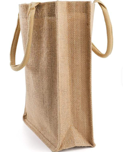 Sac de transport en jute biodégradable robuste avec fermeture éclair et poche intérieure pour usage quotidien et cadeaux d'entreprise - Product Image 3