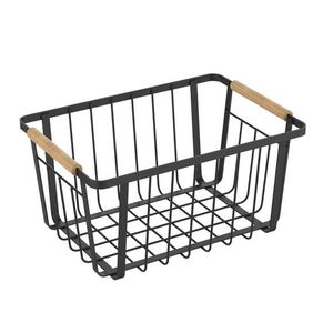 Modern Design Wire And Wooden <b>Tray</b> With Strong Construction For Serving Food Drinks <b>Snacks</b> In Kitchen And Dining Room - Product Image 5