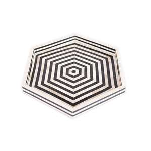 Personnalisé de haute qualité fabriqué à la main en bois naturel incrustation d'os plateau de service rond plaqué pour la maison Restaurants hôtels directement - Product Image 4