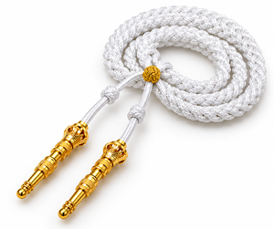 Cordón Trenzado Blanco de Qasim Metal Works, 100% Nailon, Transpirable, para Colgar del Hombro - Product Image 1