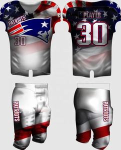 Meilleur Prix Logo Personnalisé Respirant Grande Taille Football Américain Uniforme Ensembles Manches Courtes Stretch Fit Tissu Vente à Chaud - Product Image 4