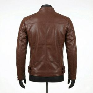 New Design <b>Leather</b> Made Waterproof Genuine <b>Leather</b> Factory Made New Arrival Reasonable Price New <b>Men</b> <b>Leather</b> <b>Jackets</b> - Product Image 3