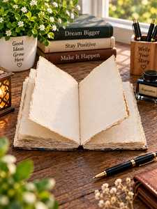 <b>Vintage</b> Butterfly Leather Journal 7x5 Inch Botanical Artwork Diary Printed <b>Notebook</b> Handmade Paper Gift - Product Image 5
