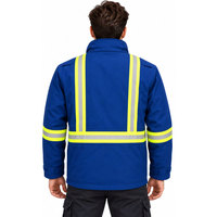 Veste de sécurité personnalisée haute visibilité, imperméable et coupe-vent pour les travailleurs, design personnalisé, vêtements d'hiver de haute qualité OEM