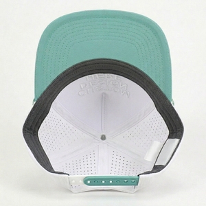Casquette Snapback de Pêche Personnalisée Premium à 5 Panneaux, Ventilée, en Nylon Perforé Découpé au Laser, Broderie 3D, OEM ODM, Faible MOQ - Product Image 3