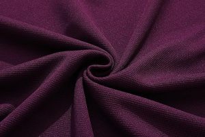 Camisa de Piqué Morada de Manga Corta para Hombre, Informal, Transpirable, de Algodón, Color Sólido, Tejido de Punto, Corte Regular, Cierre de Botones, Alta Calidad - Product Image 6