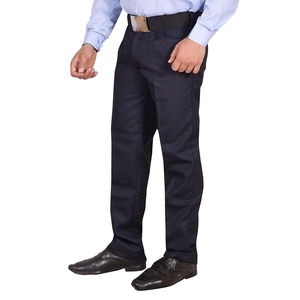 Custom Poly-Cotton Summer Security Guard Uniform for Men – Long-Sleeve 2-Piece Button-<b>Down</b> Shirt & Cargo <b>Trousers</b> Workwear Set - Product Image 2