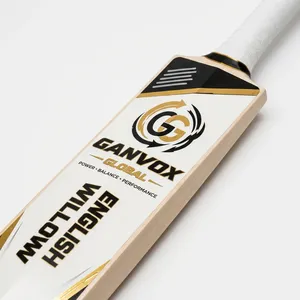 GANVOX GLOBAL Wood <b>Cricket</b> Bat English Willow Classic Training Bat 38mm Thickness 2.6lbs Professional Club Sports <b>Equipment</b> - Product Image 1