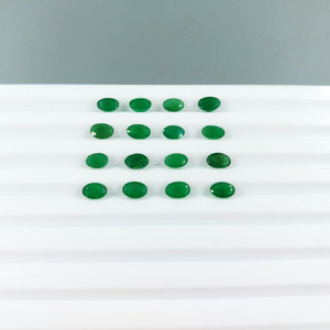 Émeraudes zambiennes naturelles calibrées ovales 4x6mm, pierres précieuses facettées naturelles, prêtes à l'emploi pour la création de bijoux. - Product Image 3