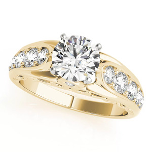IGI Certified Lab Grown Diamond <b>Split</b> Shank Designer <b>Ring</b> Rhodium 10K 14K 18K Gold 925 935 Silver Engagement Wedding Fine - Product Image 3