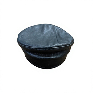 Custom Distressed Effect Fiddler <b>Cap</b> OEM Blank Headwear Supply White Label Manufacturing Fiddler <b>Cap</b> <b>Plain</b> Cotton Flat <b>Caps</b> - Product Image 2