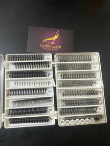 กล่องใส่ขนตาปลอมแบบกำหนดโลโก้เองได้ แบรนด์ส่วนตัว ขนตาปลอมแบบพัด ปลายแหลม ติดง่าย เพิ่มวอลลุ่ม - Product Image 5