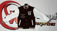 Veste universitaire pour homme, personnalisée, de haute qualité, avec broderie de patchs, style baseball, bomber, letterman, hiver, manches en cuir, grande taille