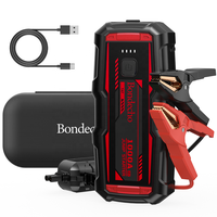 Power Pack Starter Portabel 1000A 12000mAh Pengisian Cepat Booster Baterai Mobil Lampu LED Darurat 6.0L Bensin 4.5L Diesel