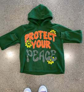 Sudadera con capucha de peso pesado para hombre con estampado gráfico de planetas, estilo urbano, con efecto desgastado, tipo chándal - Product Image 1