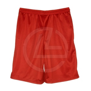 Pantalones cortos de malla de patrón sólido ligero para hombre con cintura ajustable estilo informal - Product Image 1