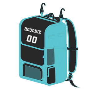 Mochila deportiva de béisbol para viaje, con logotipo personalizado, bolsillo para guante, soporte para casco y fundas externas para bates. - Product Image 3