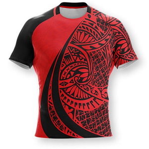 Maillot de rugby décontracté pour homme, coupe courte et ample, en maille, unisexe, service OEM pour adultes - Product Image 5
