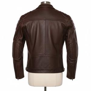 แจ็คเก็ตหนังวัวสีน้ำตาลแบบสั่งทำพิเศษสำหรับผู้ชายและผู้หญิง แจ็คเก็ตสไตล์ตะวันตกหนังแท้ทำมือ - Product Image 5