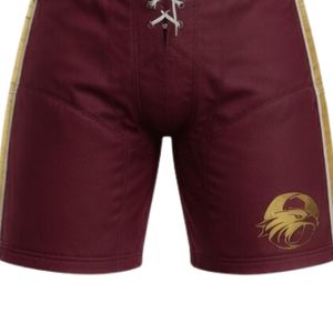 Pantalones Cortos Deportivos de Poliéster para Hombre, Color Granate, Sublimados, para Entrenamiento de Hockey sobre Hielo, con Cordón Ajustable y Franja Lateral, Uniforme de Equipo, Entrenamiento y Partido - Product Image 6