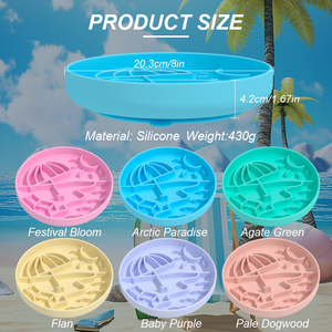 Custom Luxury Designer Slow Feed Sublimation No Spill Portable Bowl For Pet Bowls & Feeders <b>Silicone</b> Slow Feeder Dog Bowl - Product Image 6