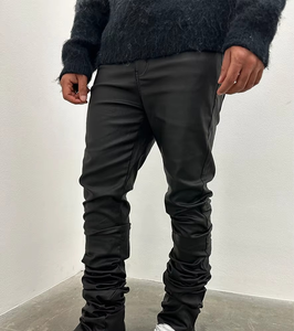 Jeans de Hombre al por Mayor, Corte Recto Casual, Lavado Claro Encerado, Ajuste Regular, Moda 2025, Mezclilla Negra de Calidad, Personalizados para Hombre - Product Image 6