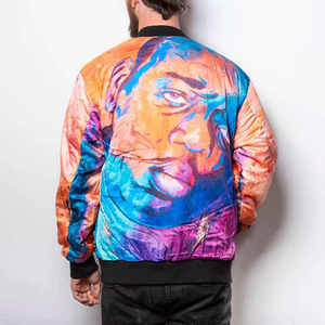 Chaqueta Bomber Tie Dye para Hombre, Cierre de Cremallera, Estilo Casual, Corte Regular, Diseño Multicolor Personalizado, OEM/ODM - Product Image 4