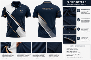 Polo personnalisé pour homme en sublimation, séchage rapide, polyester, uniforme de golf, uniforme d'équipe sportive, logo personnalisé, fabricant OEM ODM - Product Image 5