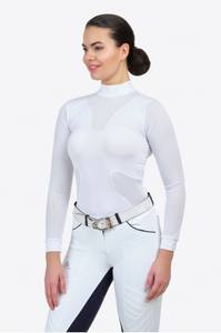 Ropa de Competición Ecuestre de Alta Gama para Mujer, Camisetas Interiores de Spandex y Poliéster con Cierre de Cremallera, Transpirables y Elásticas - Product Image 2