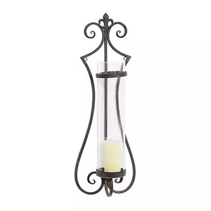 Antique Metal Wall <b>Sconce</b> <b>Candle</b> Holder Wall Mounted <b>Candle</b> Stand Living Room Bedroom Wall Decor - Product Image 1