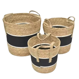 100% cestas de algas marinas naturales exportadas, hecha a mano gamuza, almacenamiento de ropa de lavandería multifuncional para el hogar para espacios pequeños - Product Image 1