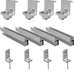 Solar Ground Mounting Structure Fixed <b>Small</b> Ground Mount Solar Bracket Aluminum Solar Panel Ground Mounts System - Product Image 4