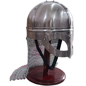 Casco Vikingo Medieval con Cota de Malla, Hecho a Mano en Acero Suave, Armadura de Cosplay para Disfraces Históricos, Usable para Adultos - Product Image 3