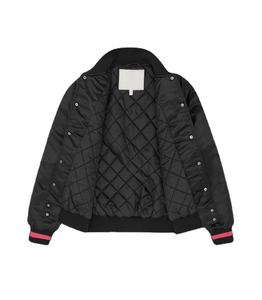 Custom Varsity Embroidered <b>Quilted</b> Lined Men Custom Baseball Bomber Varsity Satin <b>Jacket</b> For Men's 100% Polyester - Product Image 1