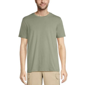 Camiseta Básica de Algodón Lisa de Cuello Redondo y Manga Corta, Corte Regular, Color Gris Claro, para Hombres, Mujeres y Niños, Cómoda y Suave - Product Image 6