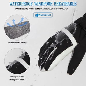 Guantes de Esquí para Hombre y Mujer, Guantes de Invierno con Pantalla Táctil, Impermeables, Cálidos para Clima Frío, Guantes para Snowboard - Product Image 6