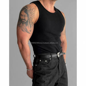 Débardeur décontracté pour homme en polyester, haute élasticité, séchage rapide, respirant, couleurs unies - Product Image 2