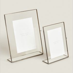 Gold Square <b>Mirror</b> Frame With Chain Inlay Dried Flowers Decorative <b>Compact</b> <b>Mirror</b> For Home Or Gift - Product Image 2