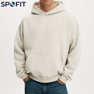 Sweat à capuche ample en molleton respirant 500 GSM pour homme, 100 % coton, de luxe, coupe oversize, épaules tombantes, idéal pour l'hiver - Product Image 6