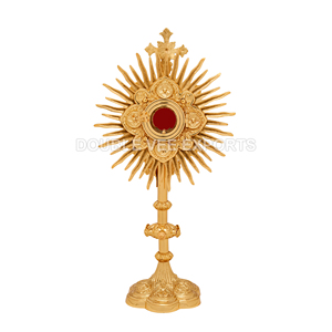 Monstrance italienne en laiton |   Ostensoir d'adoration eucharistique – DOUBLE VEE EXPORTS - Product Image 4