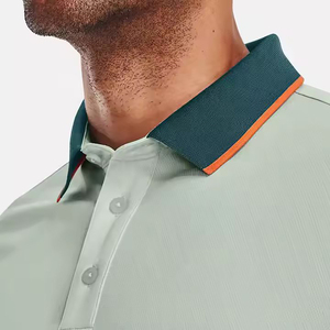 Camisas de Hombre al por Mayor, con Bolsillo, Manga Corta, 100% Algodón, Tejido de Punto, Impresión Digital, Bordado Personalizado, Servicio OEM - Product Image 3