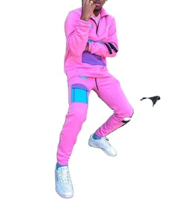 Nouveau 2026 – Survêtements de qualité pour hommes, coupe classique, 100 % coton, avec logo personnalisé, streetwear, en molleton, pour le sport, la course, séchage rapide, respirant - Product Image 5