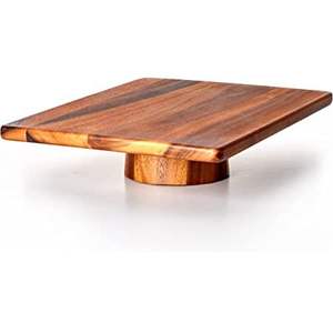 Pedestal rústico de madera para exhibir pasteles, ideal para pasteles de cumpleaños, pasteles de boda y cupcakes. - Product Image 3