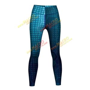 Leggings de yoga taille haute formels avec logo personnalisé imprimé, impression numérique sublimée pour femmes, vêtements de sport - Product Image 4
