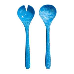 Luxury Design <b>Top</b> Selling Handcrafted Colorful <b>Resin</b> Salad Serving Spoon Fork Spork Set Premium Quality Dishwasher Safe - Product Image 1